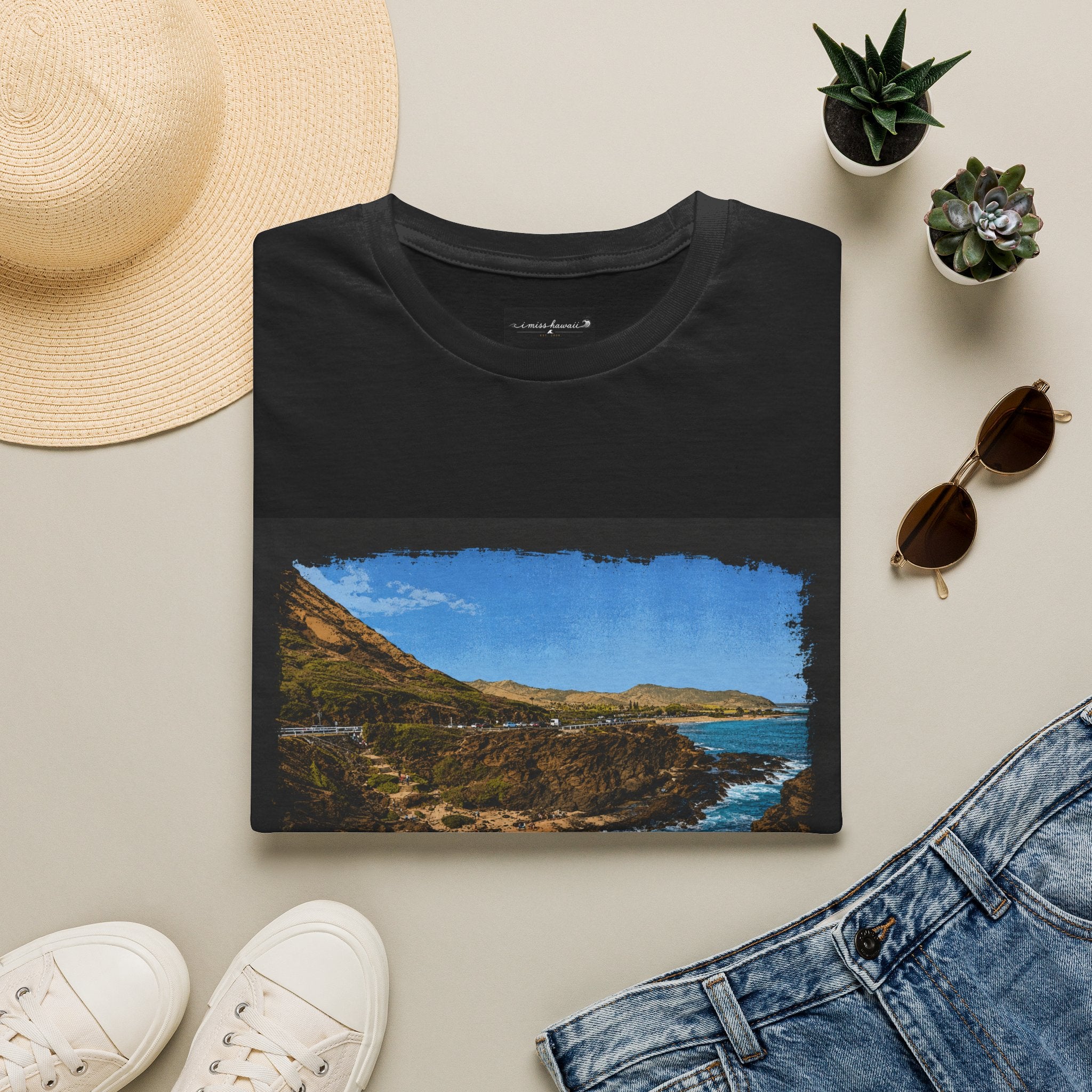 I Miss Hawaii - Koko Crater Trail - Black T-Shirt