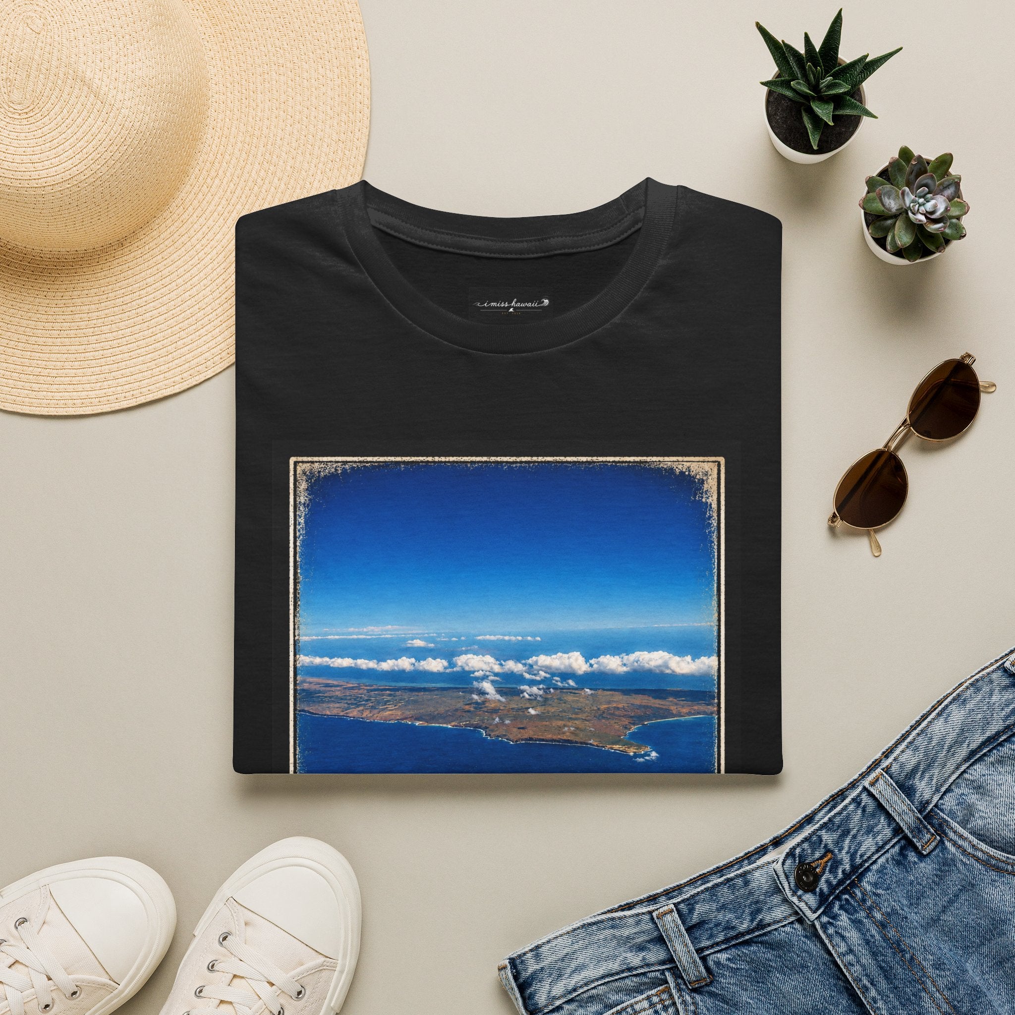 I Miss Hawaii - Lanai - Black T-Shirt