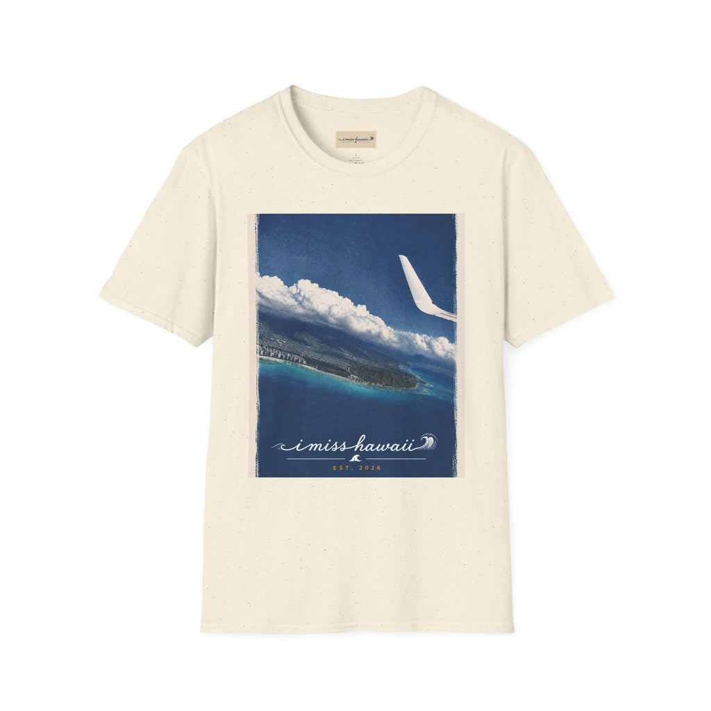 I Miss Hawaii - Waikiki Aerial View - Natural T-Shirt