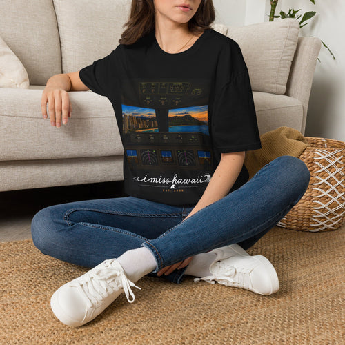I Miss Hawaii - Cockpit View - Black T-Shirt