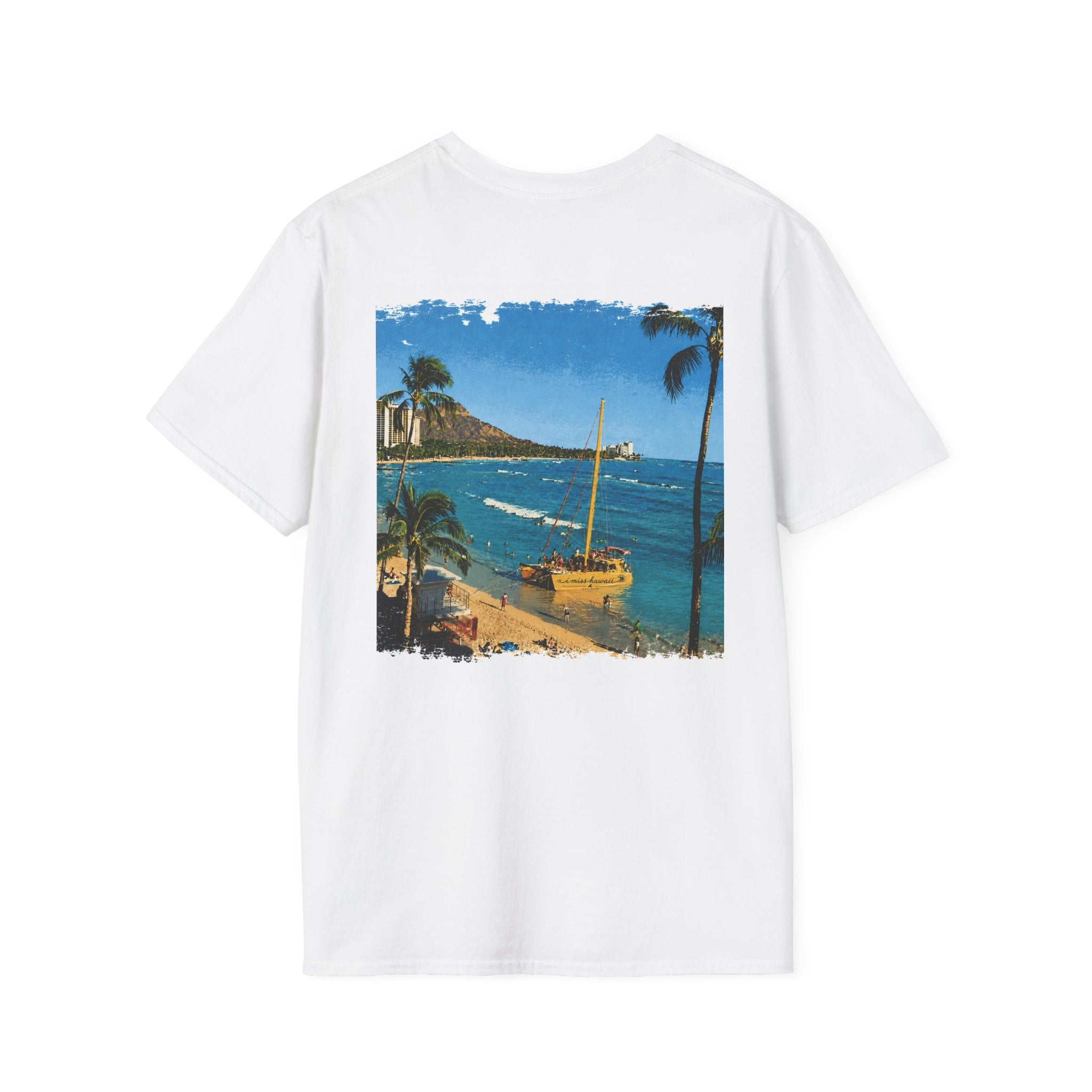 I Miss Hawaii - Catamaran - White T-Shirt