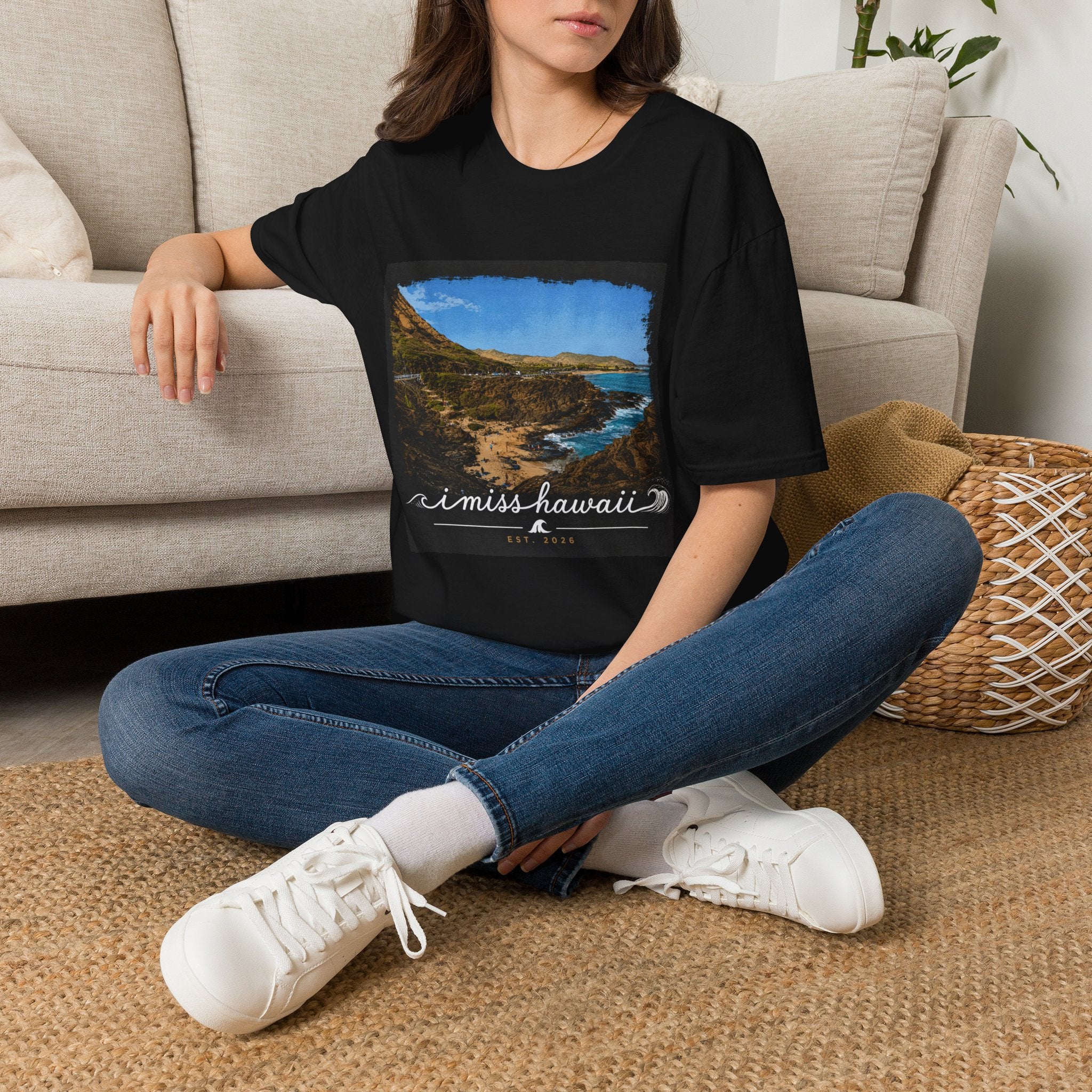 I Miss Hawaii - Koko Crater Trail - Black T-Shirt