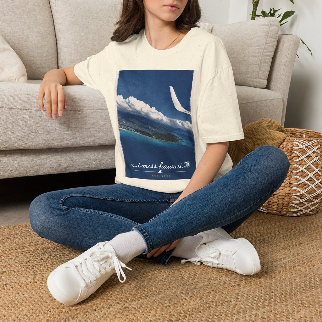 I Miss Hawaii - Waikiki Aerial View - Natural T-Shirt