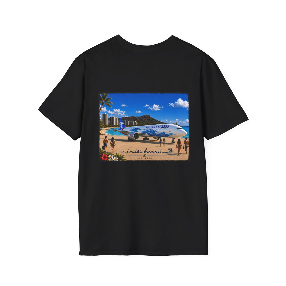 I Miss Hawaii - Black T-Shirt - Hawaii Express